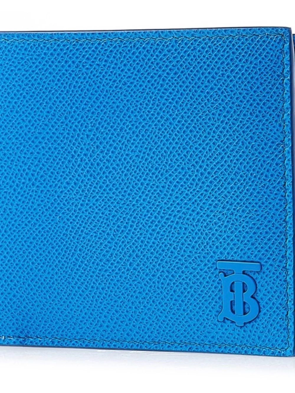Burberry Blue Leather Bi-Fold Wallet